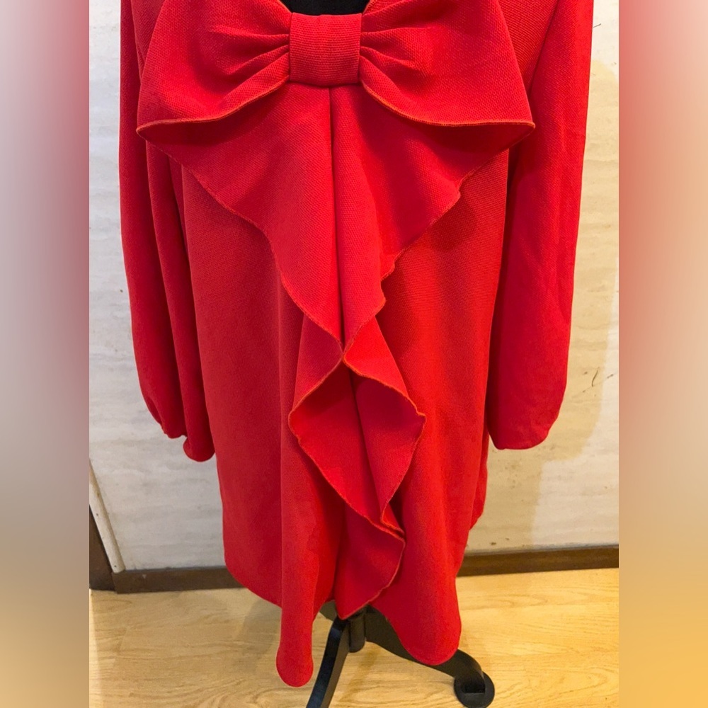 IC Collection By Connie K Bold Scarlet Tunic Top - Picture 11 of 13